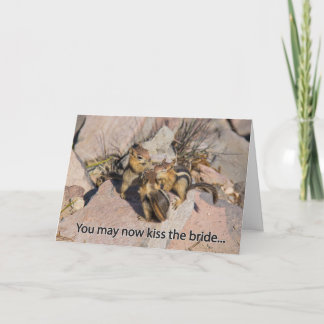 Congratulations Wedding Chipmunk Card