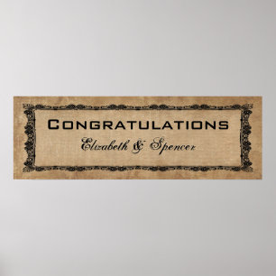 Congratulations Wedding Couple Poster