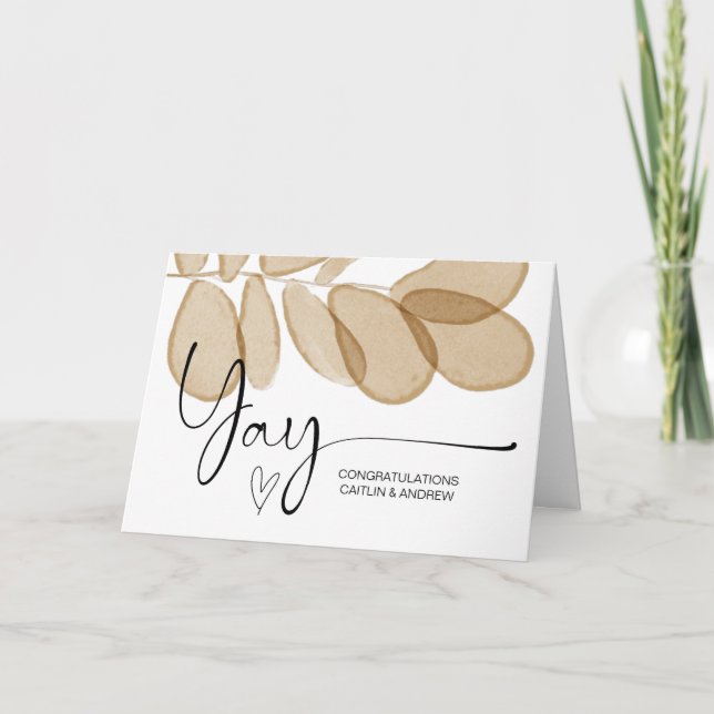 Congratulations Wedding Engagement Yay New Baby Ca Card (Front)