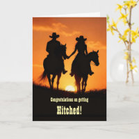 Congratulations Wedding Getting Hitched Country 