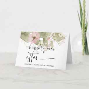 Congratulations Wedding Just Married Bride & Groom Card