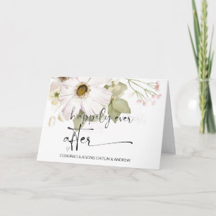 Congratulations Wedding Just Married Bride & Groom Card