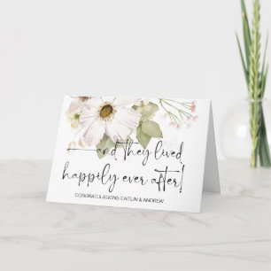 Congratulations Wedding Just Married Bride & Groom Card