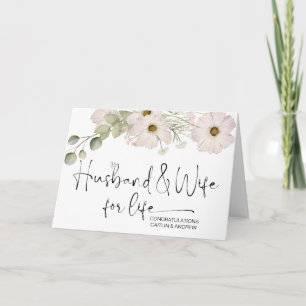 Congratulations Wedding Newly Weds Bride and Groom Card