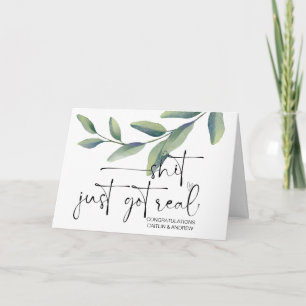 Congratulations Wedding Newly Weds Bride and Groom Card