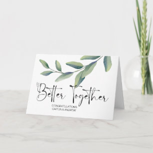 Congratulations Wedding Newly Weds Bride and Groom Card