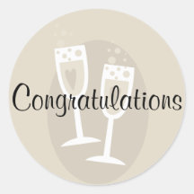 Congratulations Wedding Sticker