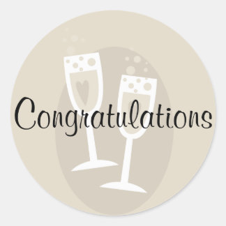 Congratulations Wedding Sticker
