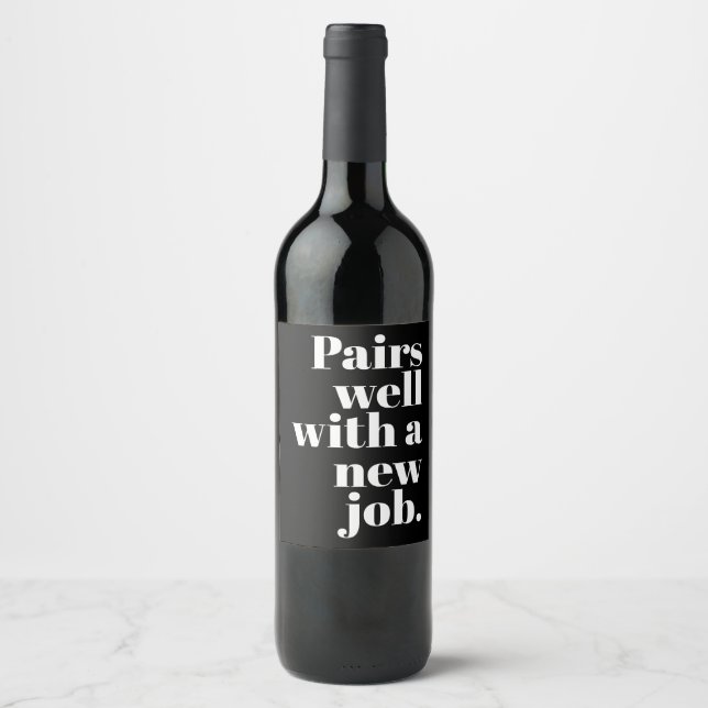 Congratulations Wine Label (Front)
