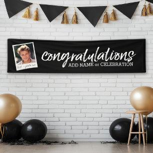 Congratulations with One Photo and Custom Text Banner