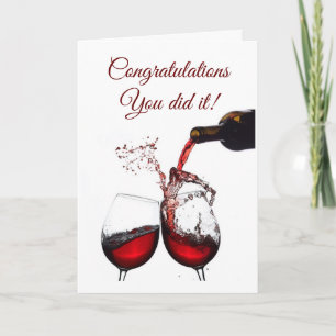 **CONGRATULATIONS YOU DID IT** CARD