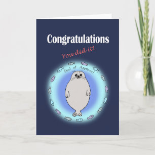 Congratulations you did it funny card
