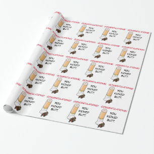 Congratulations! You kicked butt Personalised Wrapping Paper