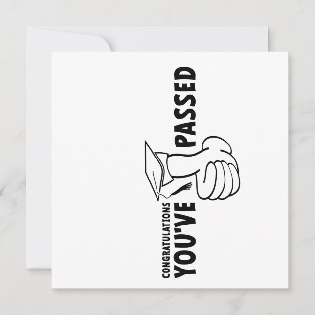 Congratulations, you passed, diploma (Front)