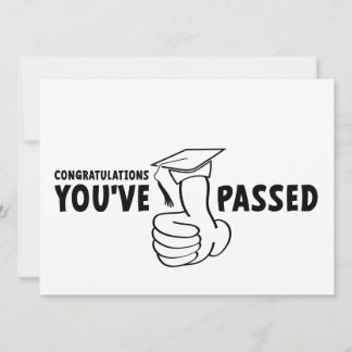 Congratulations, you passed, diploma