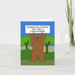 Congratulations You're a Park Ranger Card