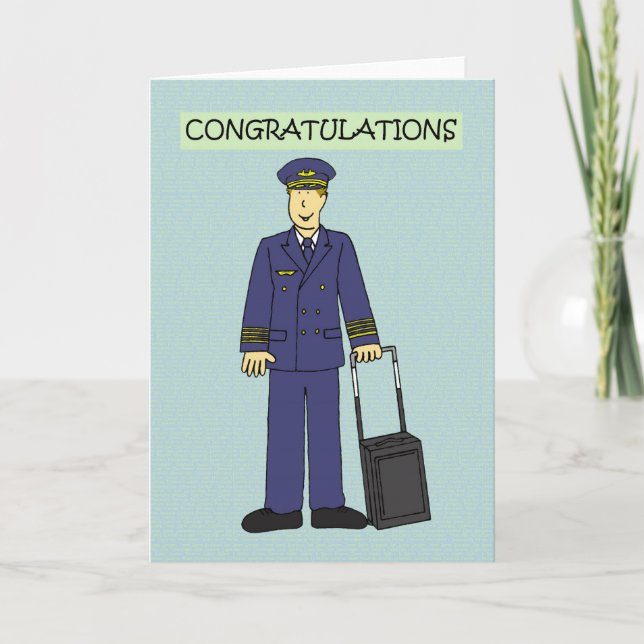 Congratulations You're a Pilot Card (Front)