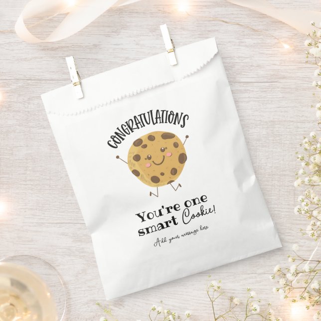congratulations you're one smart cookie  favour bags (Clipped)
