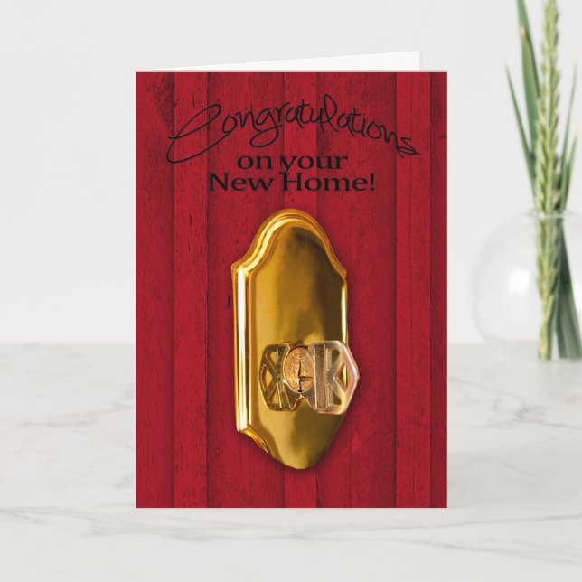 Congratultions - New Home Card (Front)