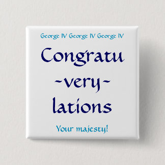 Congratuverylations 15 Cm Square Badge