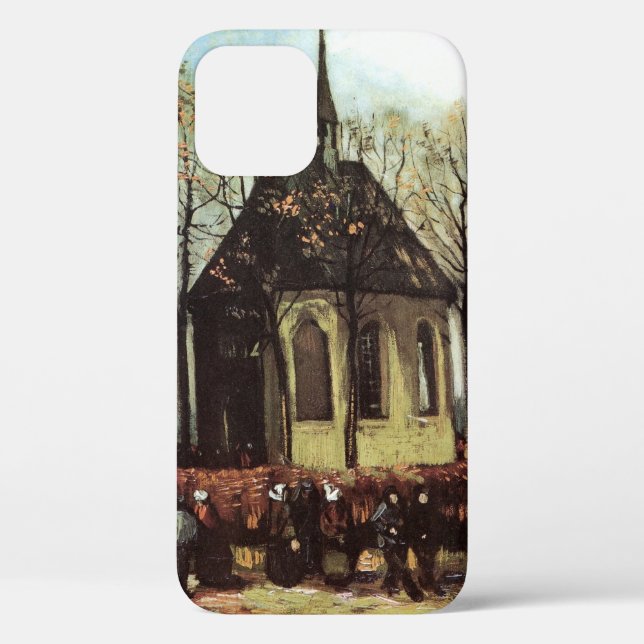 Congregation at Church, Nuenen by Vincent van Gogh Case-Mate iPhone Case (Back)