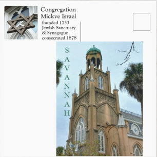 Congregation Mickve Israel Savannah Georgia Postcard