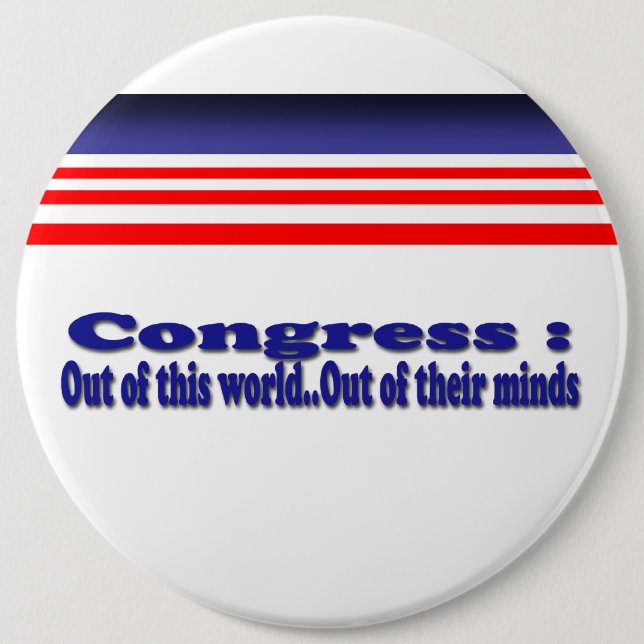 Congress 6 Cm Round Badge (Front)