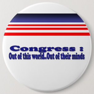 Congress 6 Cm Round Badge