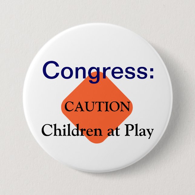 Congress 7.5 Cm Round Badge (Front)