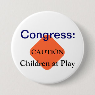 Congress 7.5 Cm Round Badge