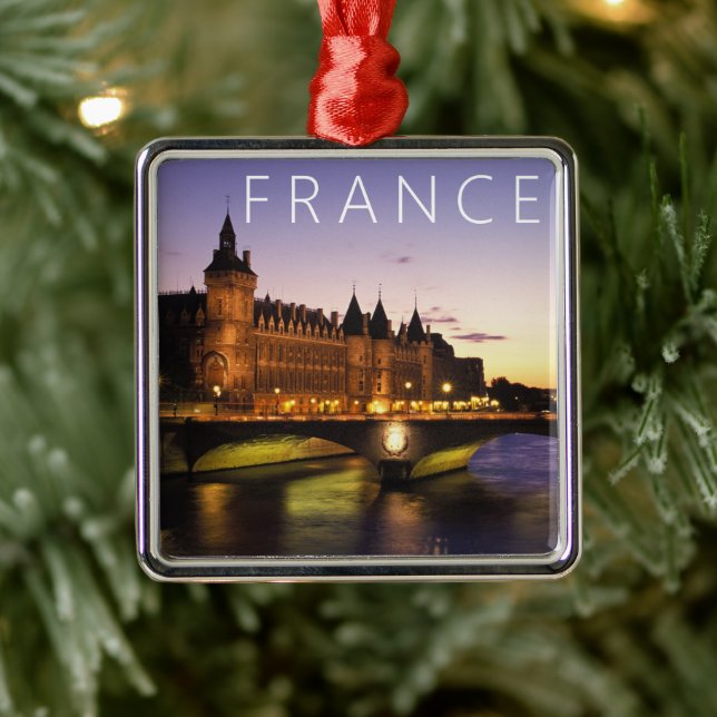 Congress at the River Seine | Paris, France Metal Tree Decoration (Tree)