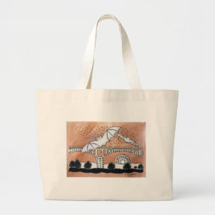 Congress Avenue Bats Large Tote Bag