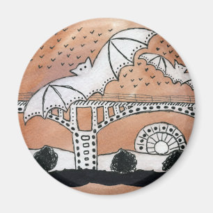 Congress Avenue Bats Magnet
