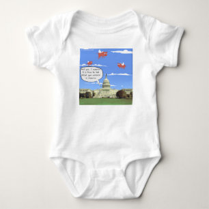 Congress & Gun Violence Talk When Pigs Fly Baby Bodysuit
