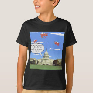 Congress & Gun Violence Talk When Pigs Fly T-Shirt