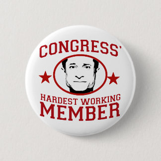 Congress' Hardest Working Member 6 Cm Round Badge