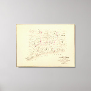 Congressional districts canvas print