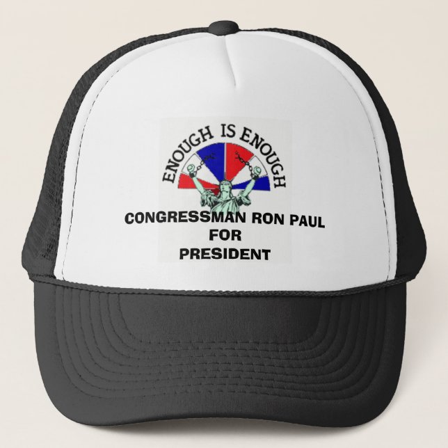 CONGRESSMAN RON PAUL FOR PRESIDENT TRUCKER HAT (Front)