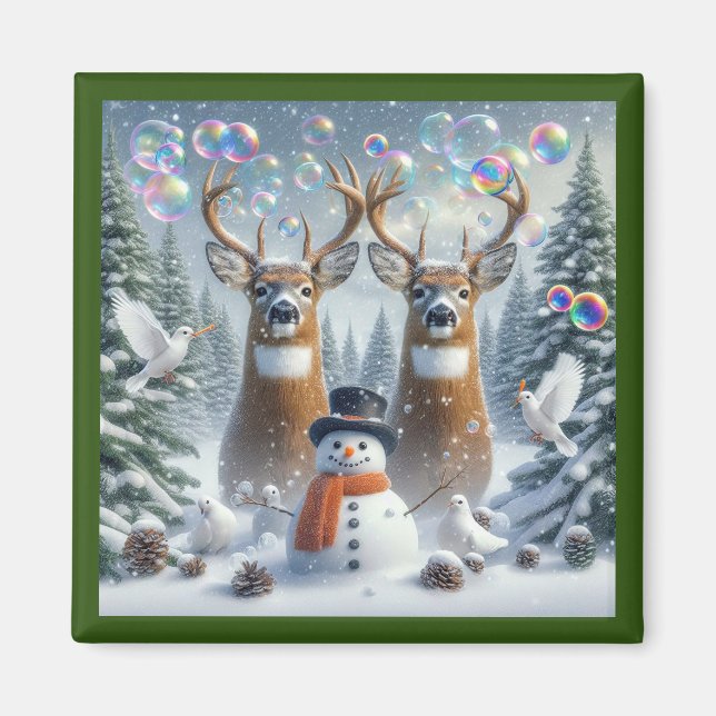 Conifer Blizzard Magnet (Front)