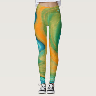 “Conil”. A Colourful Abstract Blend Leggings