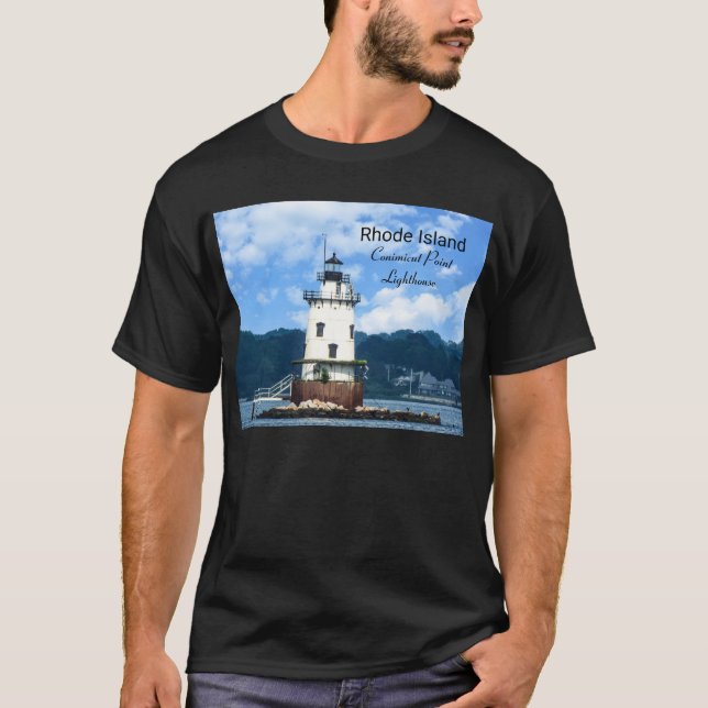 Conimicut Point  Lighthouse RI  T-Shirt (Front)