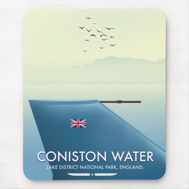 Coniston Water, lake district, England Mouse Mat (Front)