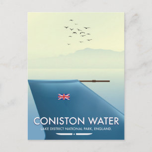 Coniston Water, lake district, England Postcard