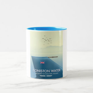 Coniston Water, lake district, England Two-Tone Coffee Mug