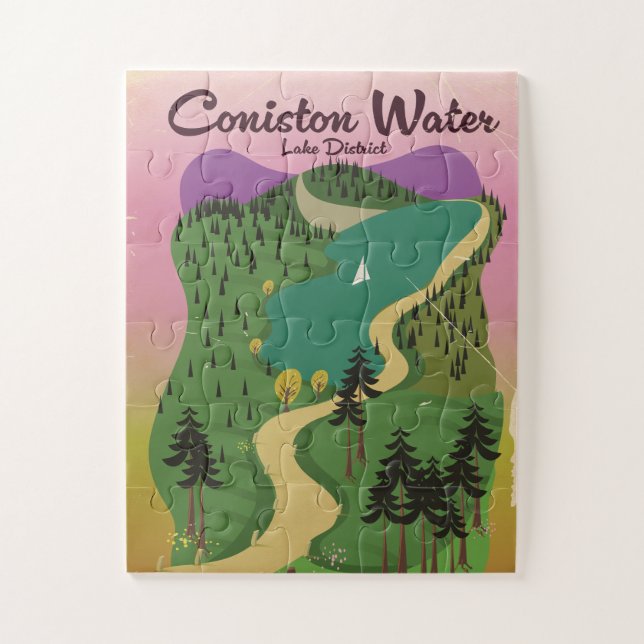 Coniston Water Lake District Jigsaw Puzzle (Vertical)