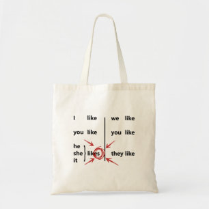 Conjugation Tote Bag