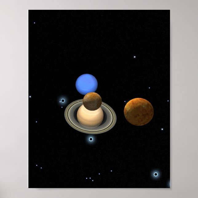 Conjunction of Planets Photograph Poster (Front)