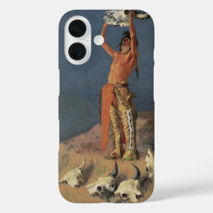 Conjuring Back the Buffalo by Frederic Remington iPhone 16 Case