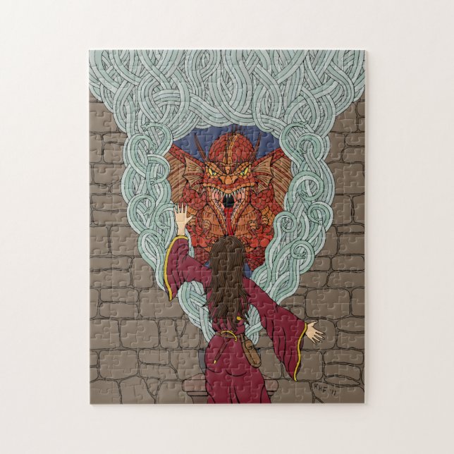 Conjuring the Dragon Jigsaw Puzzle (Vertical)