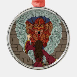 Conjuring the Dragon Metal Tree Decoration